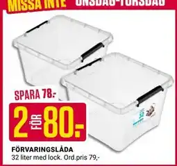 ÖoB FÖRVARINGSLÅDA, SEK 80 erbjuda