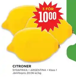 Willys Hemma CITRONER, SEK 10 erbjuda