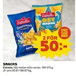 Coop Daglivs SNACKS, SEK 50 erbjuda