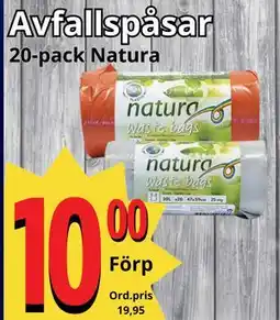 Supergrossen Avfallspåsar, SEK 10 erbjuda