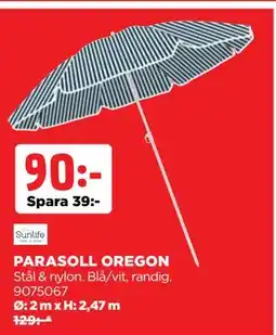 Jem&Fix PARASOLL OREGON, SEK 90 erbjuda