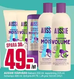 ÖoB AUSSIE HÅRVÅRD, SEK 49 erbjuda