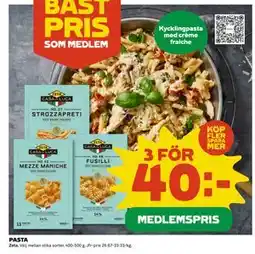 Coop Daglivs PASTA, Medlemspris erbjuda