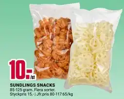 ÖoB SUNDLINGS SNACKS, SEK 10 erbjuda