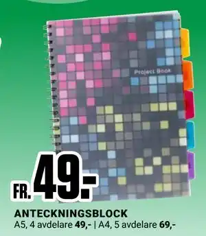 ÖoB ANTECKNINGSBLOCK erbjuda