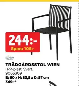 Jem&Fix TRÄDGÅRDSSTOL WIEN, SEK 244 erbjuda