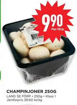 Willys CHAMPINJONER 250G, SEK 9.9 erbjuda