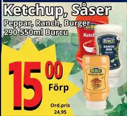 Supergrossen Ketchup, Såser, SEK 15 erbjuda
