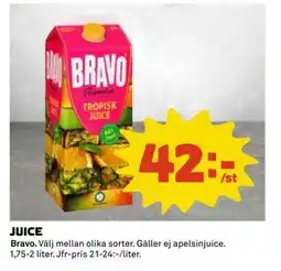Coop Daglivs JUICE, SEK 42 erbjuda