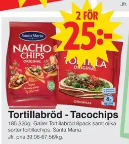 Matöppet Tortillabröd - Tacochips, SEK 25 erbjuda