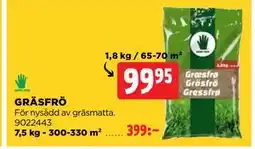 Jem&Fix GRÄSFRÖ erbjuda