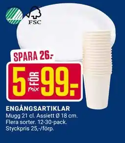 ÖoB ENGÅNGSARTIKLAR, SEK 99 erbjuda