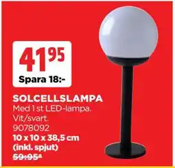 Jem&Fix SOLCELLSLAMPA, SEK 41.95 erbjuda