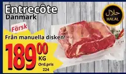 Supergrossen Entrecôte, SEK 189 erbjuda