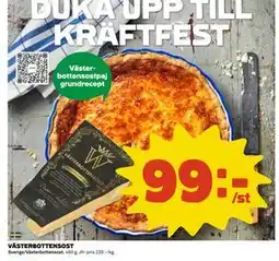 Coop Daglivs VÄSTERBOTTENSOST, SEK 99 erbjuda