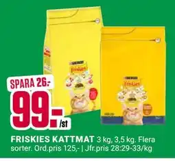 ÖoB FRISKIES KATTMAT, SEK 99 erbjuda