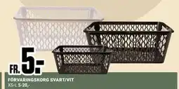 ÖoB FÖRVARINGSKORG SVART/VIT erbjuda