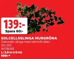 Jem&Fix SOLCELLSSLINGA MURGRÖNA, SEK 139 erbjuda