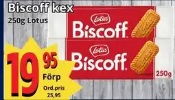 Supergrossen Biscoff kex, SEK 19.95 erbjuda