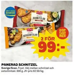 Coop Daglivs PANERAD SCHNITZEL, SEK 99 erbjuda