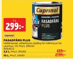 Jem&Fix FASADFÄRG PLUS erbjuda