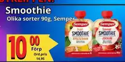 Supergrossen Smoothie, SEK 10 erbjuda