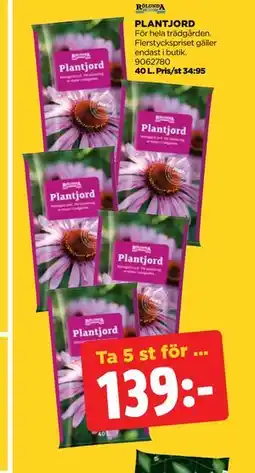 Jem&Fix PLANTJORD, SEK 139 erbjuda
