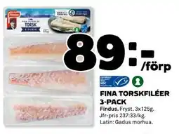 Coop Daglivs FINA TORSKFILÉER 3-PACK, SEK 89 erbjuda