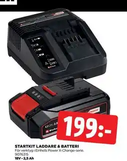 Jem&Fix STARTKIT LADDARE & BATTERI, SEK 199 erbjuda