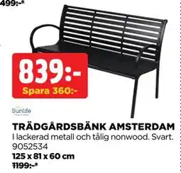 Jem&Fix TRÄDGÅRDSBÄNK AMSTERDAM, SEK 839 erbjuda