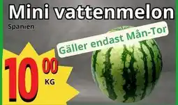 Supergrossen Mini vattenmelon, SEK 10 erbjuda