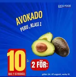 Lucu Food Avokado, SEK 10 erbjuda