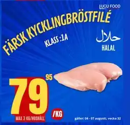Lucu Food Färsk KYCKLINGBRÖSTFILÉ, SEK 79.95 erbjuda