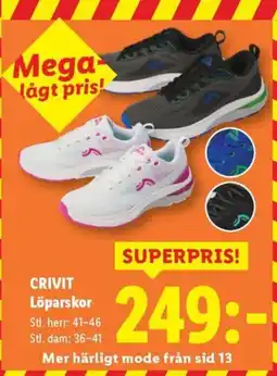 Lidl CRIVIT Löparskor erbjuda