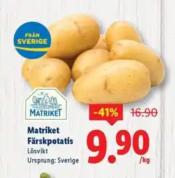 Lidl Matriket Färskpotatis erbjuda