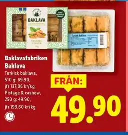 Lidl Baklavafabriken Baklava erbjuda