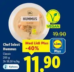 Lidl Chef select hummus erbjuda