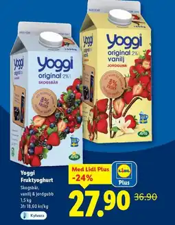 Lidl Yoggi Fruktyoghurt erbjuda