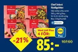 Lidl Chef Select Färdigrätter erbjuda