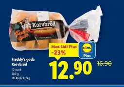 Lidl Freddy's goda Korvbröd erbjuda