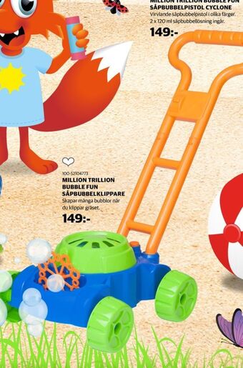 Lekia Bubble Fun Såpbubblemaskin erbjuda