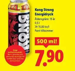 Lidl Kong Strong Energidryck erbjuda