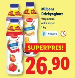 Lidl Milbona Drickyoghurt erbjuda