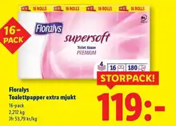 Lidl Floralys Toalettpapper extra mjukt erbjuda