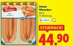 Lidl Dulano Wienerkorv erbjuda