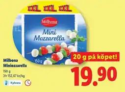 Lidl Milbona Mini Mozzarella erbjuda
