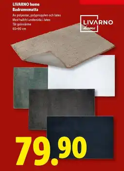 Lidl LIVARNO HOME Badrumsmatta erbjuda
