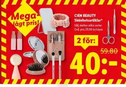 Lidl CIEN BEAUTY Skönhetsartiklar erbjuda