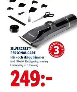 Lidl SILVERCREST® PERSONAL CARE Hår- och skäggtrimmer erbjuda
