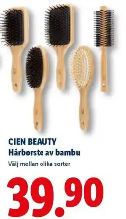 Lidl CIEN BEAUTY Hårborste av bambu erbjuda